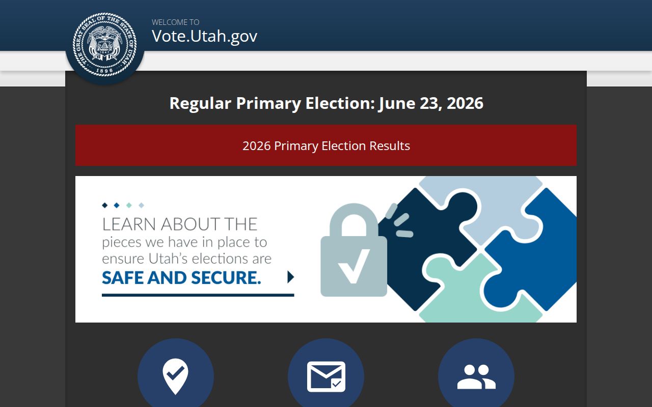 Kearns voter registration lookup on Utah Voter Search